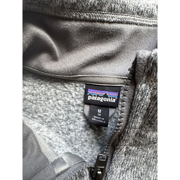 Patagonia Jacket Youth M 10 Sweater Fleece Pullover 1/4 Zip Gray Polyester - Picture 3 of 7